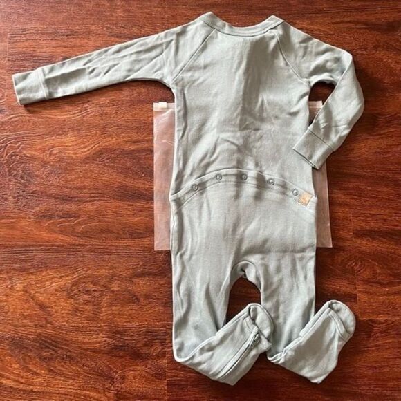 NWT Goumi Kids Poolside Footie SZ 12-18mo Baby Snug Fit Blue Bamboo Zippy - Picture 2 of 3